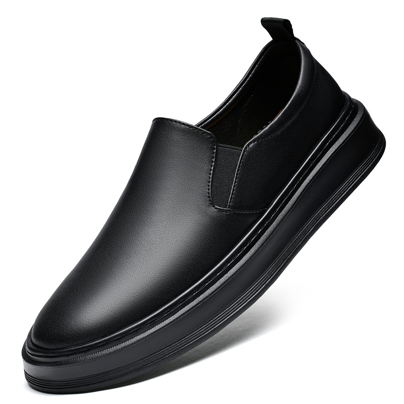 Zapatos de hombre de gran tamaño 45 46 47 Love, zapatillas blancas de cuero, antideslizantes, resistentes al desgaste, simples y transpirables, conducción informal image 8