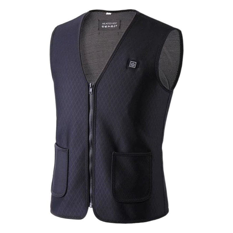 Интеллектуальный жилет с электрическим подогревом, жилет с подогревом, одежда с подогревом для зарядки, теплая одежда с электрическим подогревом всего тела для мужчин и женщин