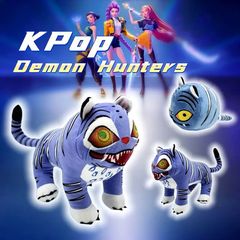 跨境kpop demon hunters plush K-POP猎魔女团公仔老虎毛绒玩偶
