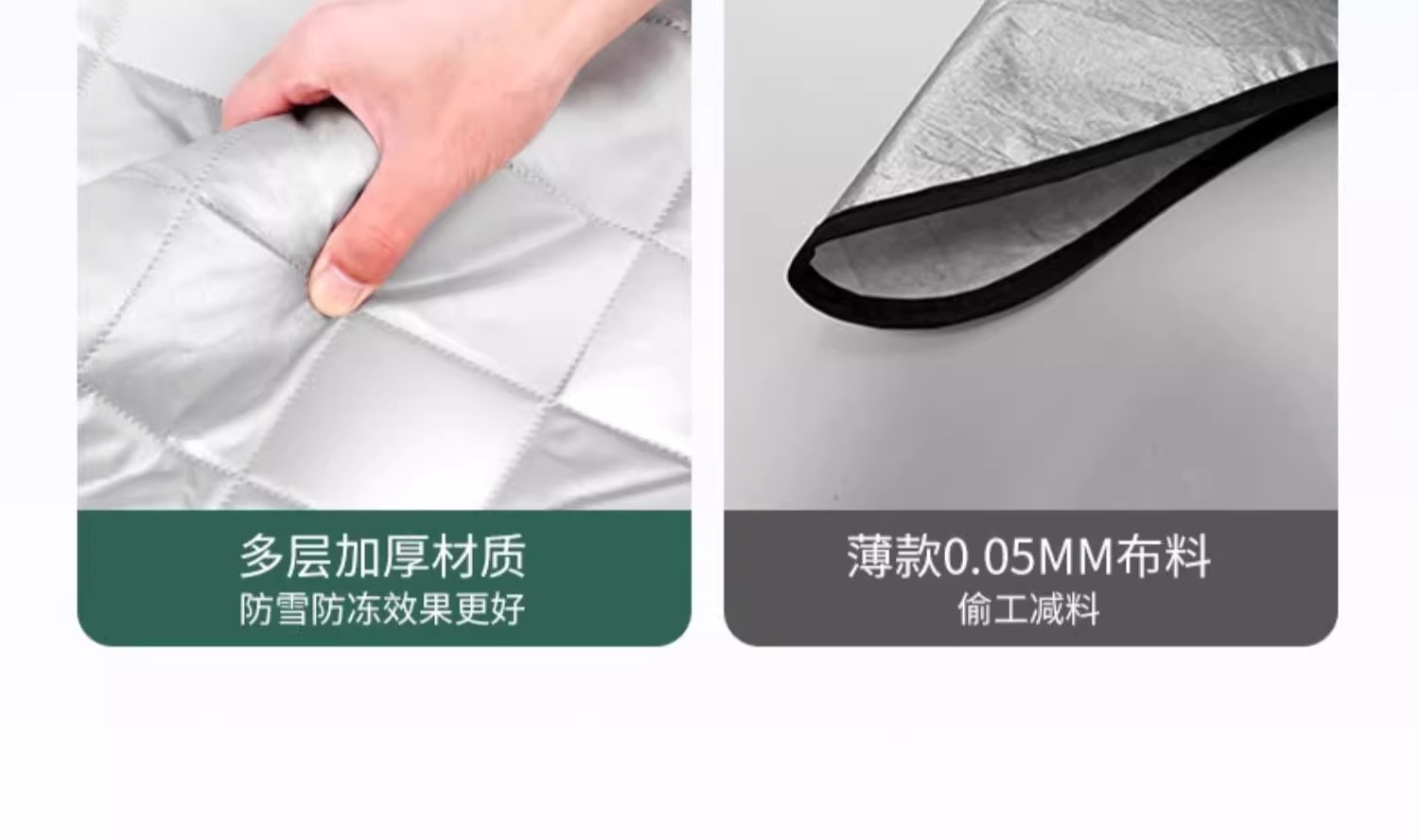 Suitable for Tesla Model Y/3/X Car Snow Cover, Front Windshield Anti-Freeze Cover, Car Cover, Snow Cover