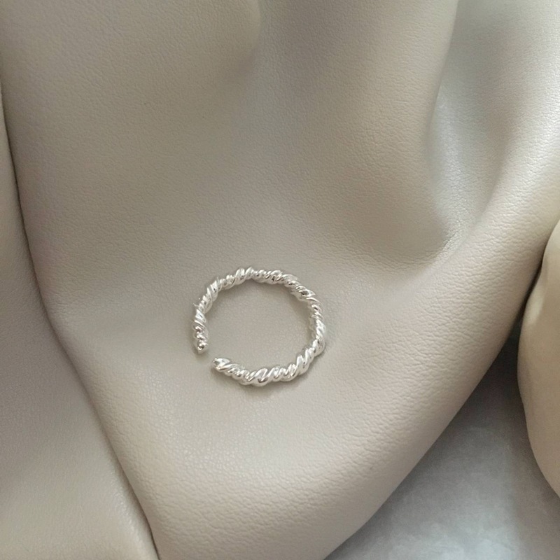 Twist Braided Korean Style Ring Women's ins Trendy Simple Japanese and Korean Fashionable Personality All-match Open Adjustable Ring