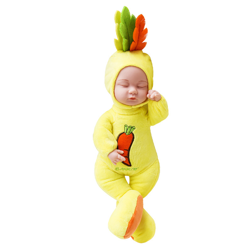 Simulation Sleeping Doll Soothing Baby Doll Doll Soft Rubber Rebirth Doll Home Economics Early Education Children's Toy