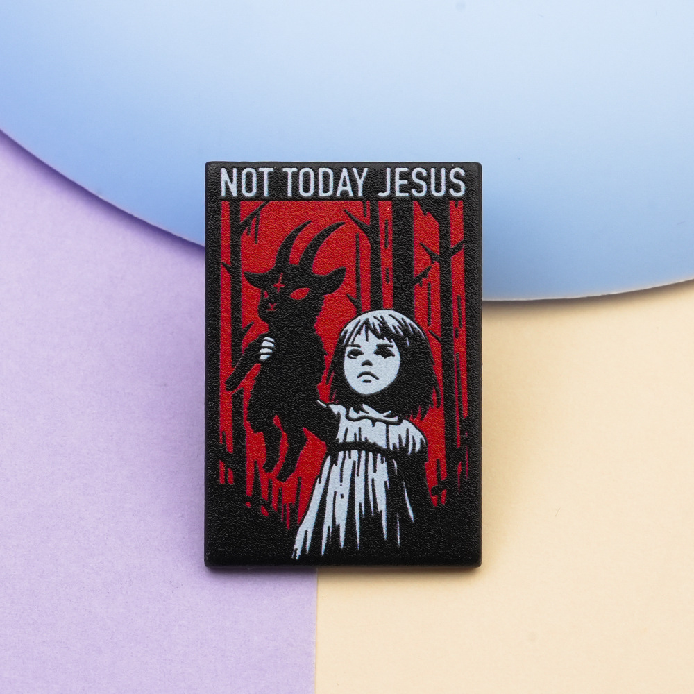 Not Today Brooch Goat Brooch Gothic Jewelry Holiday Gift Decoration