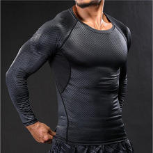 Sports Gym Rashguard Men's Running Shirt Full Sleeve Com