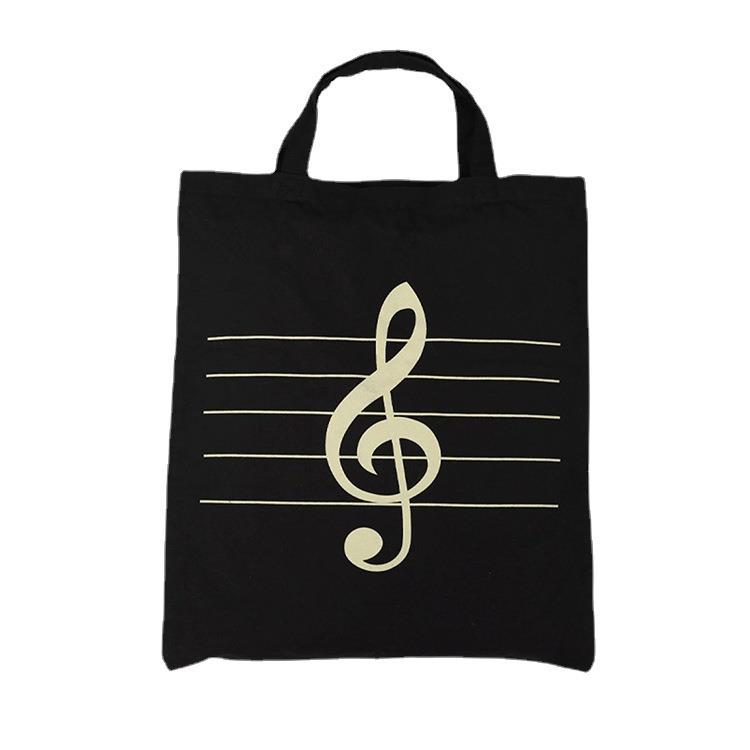 韩国帆布包 音符DIY帆布涤纶布手提袋 文艺手提帆布袋