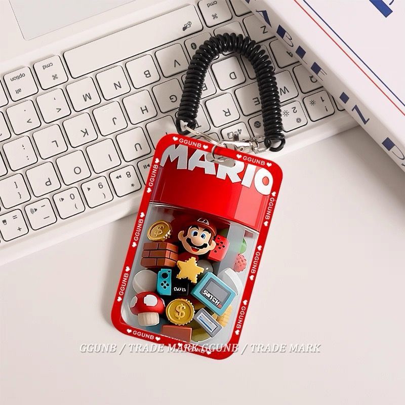 3D pequeñas piezas Mario NFC tarjeta de inducción de estudiantes tarjetas deslizantes tarjetas de comida tarjetas de batería metro bolsa de tarjetas comunitarias image 3