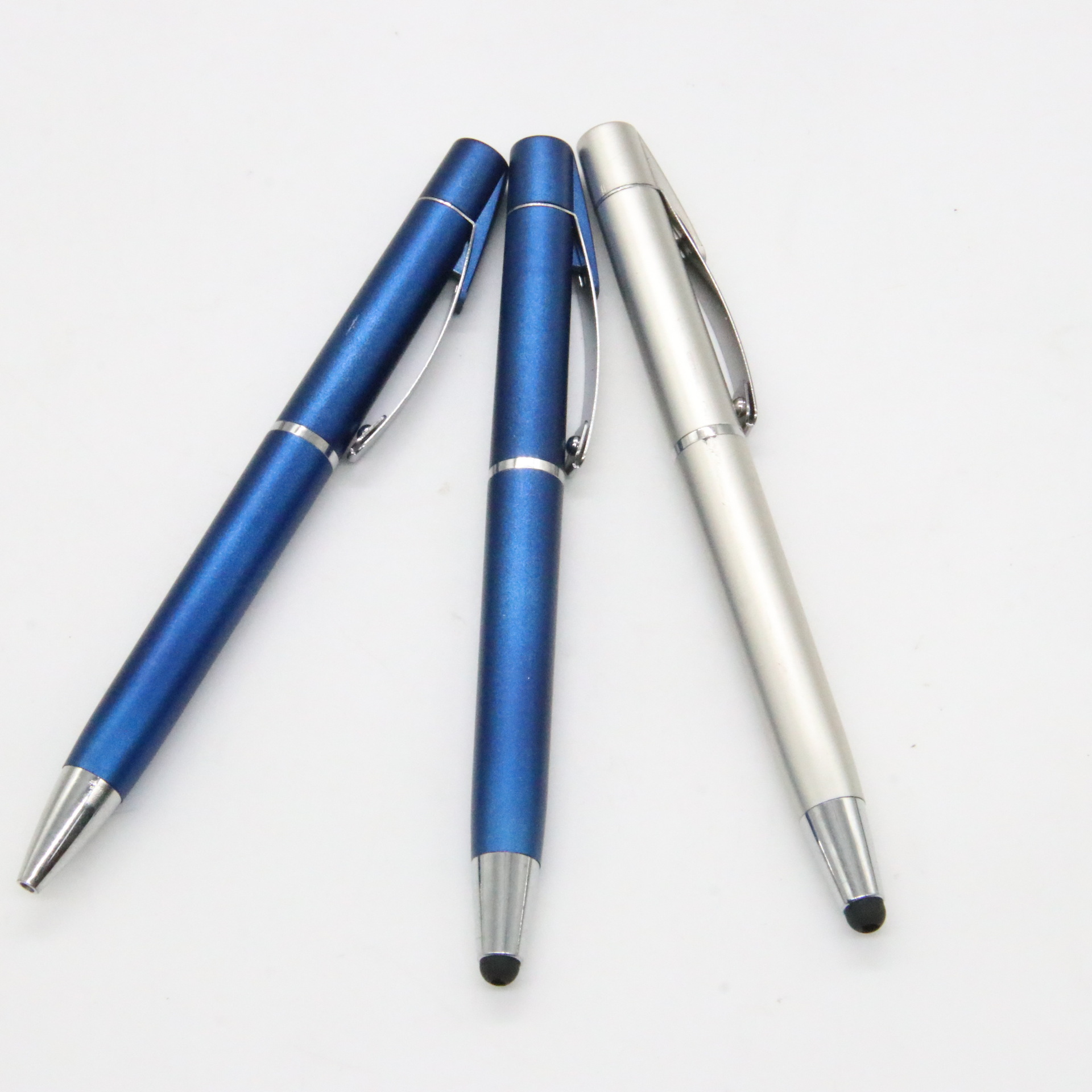 Bolígrafo de metal pantalla táctil giratoria de alta apariencia Bullet refill Bolígrafo De Metal fabricante logotipo láser