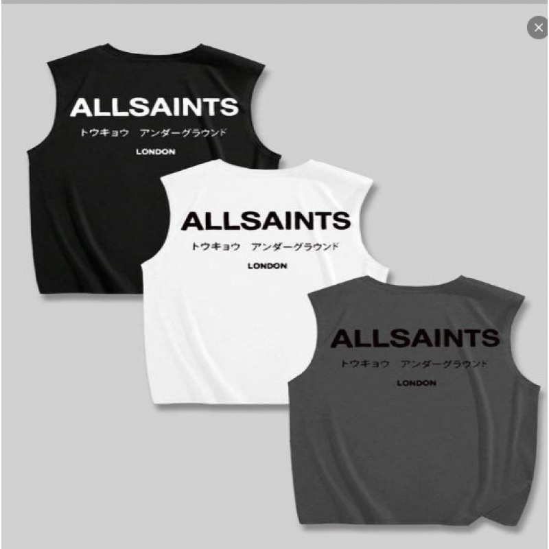 European Size Pure Cotton Trendy Brand High Street Style Allsaints Loose Sleeveless T-Shirt Unisex Tank Top European Size Pure Cotton Trendy Brand High Street Style Allsaints Loose Sleeveless T-Shirt Unisex Tank Top