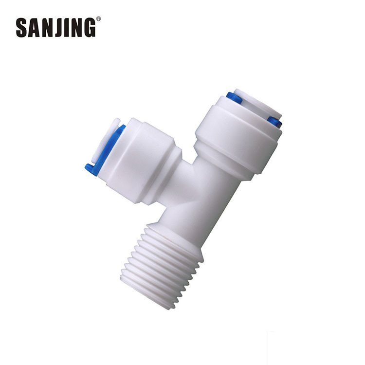 Compra al por mayor 6044 purificador de agua máquina de agua pura enchufe rápido conector de plástico POM 2 puntos conector rápido conector Tee conector