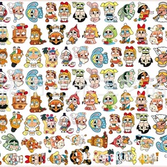 泣く子供の越境TKの爆発物はアクリルの1枚のDIYのアクセサリの部品の2468を貼ります。
