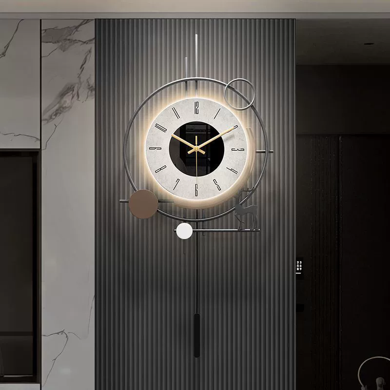 Creative wall pocket watch, light luxury style, high-quality style