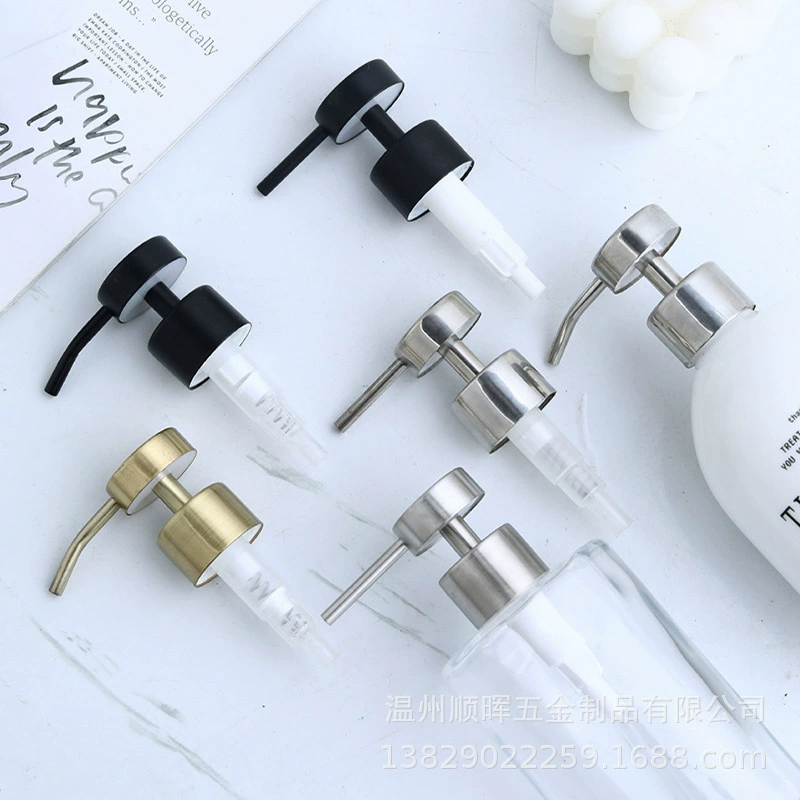 Отель бутылка дезинфицирующего средства для рук пресс-насос головка дозатор мыла для ванной комнаты гель для душа в бутылках из нержавеющей стали насадка головки насоса Shunhui