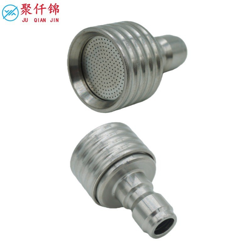 High-pressure car wash water gun 1/4 quick-connect stainless steel small shower nozzle spray head quick-connect gun head for cleaning