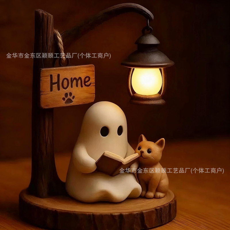 跨境新品Halloween Swing Ghost Decoration 万圣节秋千鬼魂装饰|undefined