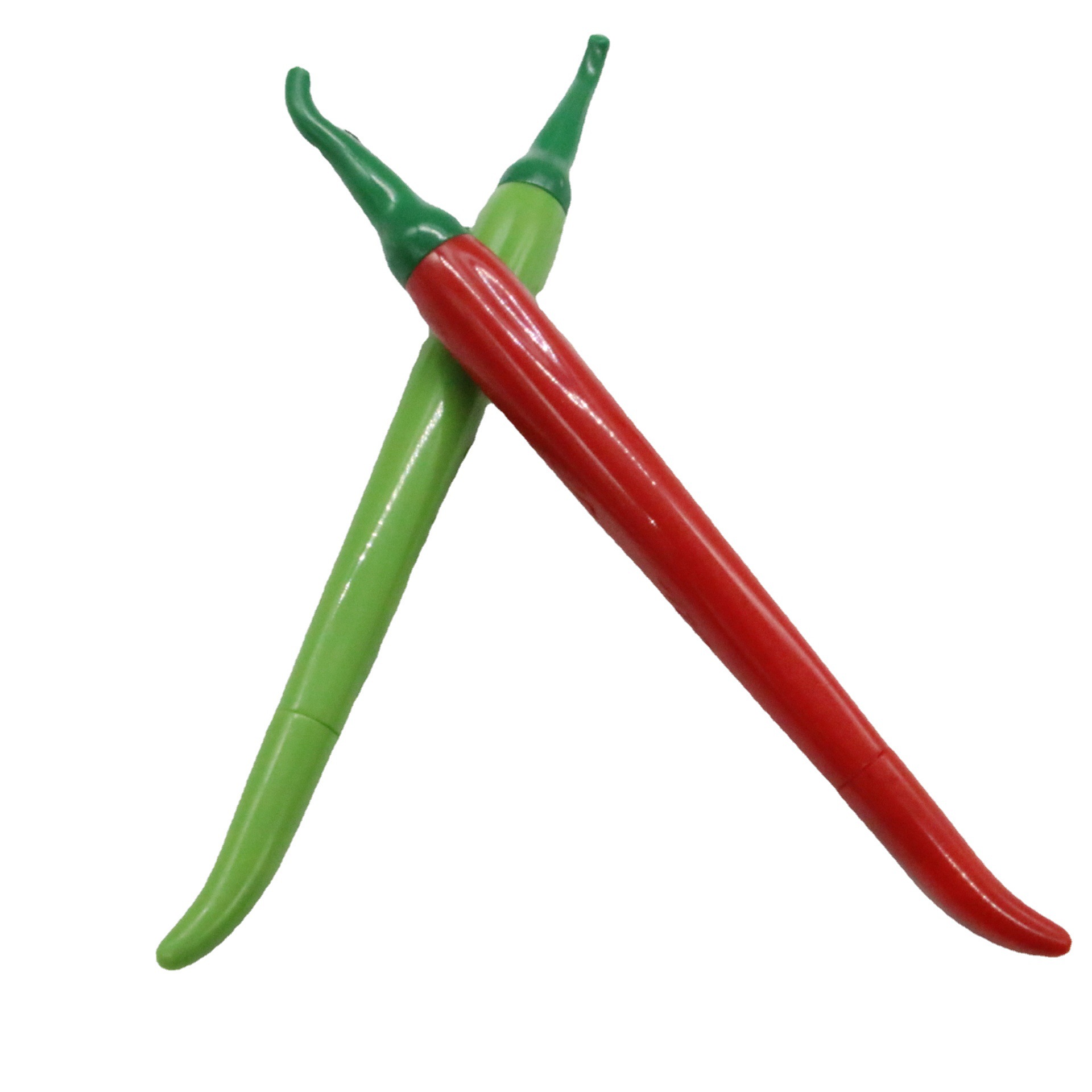 Creativo de dibujos animados lindo modelado pluma simulación mijo picante pluma fruta y verdura personalidad pimienta pluma de gel pluma de Chile de plástico