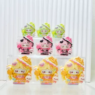 洞洞鞋卡通树脂小配件萌粒公仔DIY奶油胶树脂小配件KT猫发饰配件