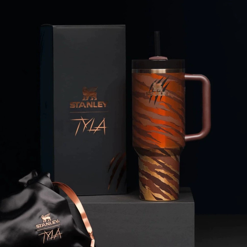史丹利保温杯stanley cup冰霸杯史丹利杯豹纹老虎汽车杯新品爆款|undefined