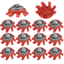 高尔夫鞋钉 高尔夫球鞋钉红灰色快速旋转钉 高尔夫鞋配件