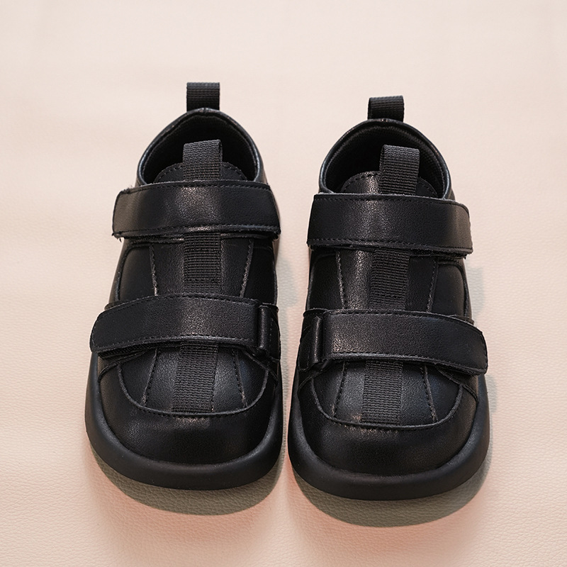 Zapatos de cuero para niños 2026 primavera y otoño nuevos zapatos de espectáculo negro británico con suela suave, zapatos de espectáculo de estudiantes para niños Lefour image 4