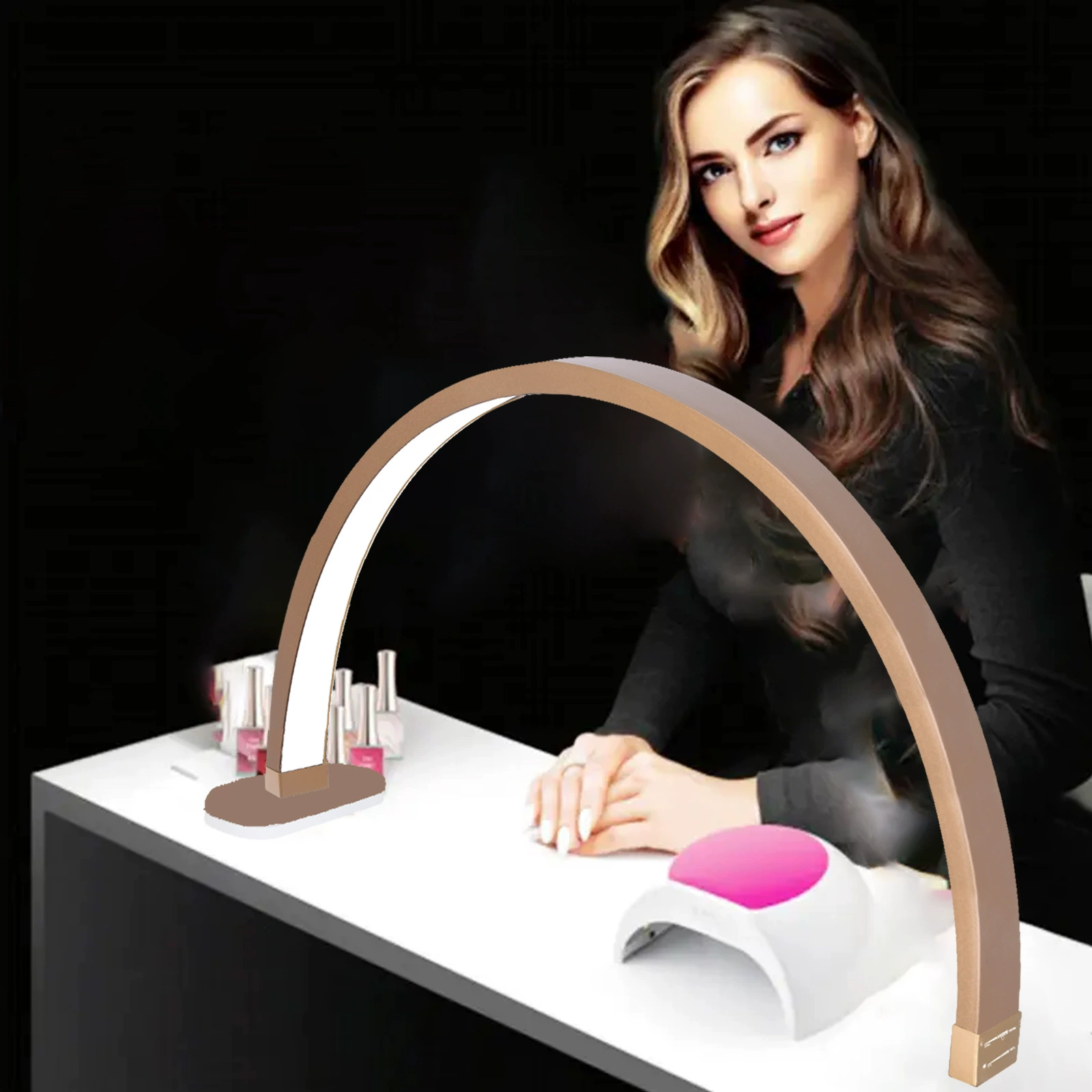 Table lamp for manicure, fill light, crooked work lights, 45W