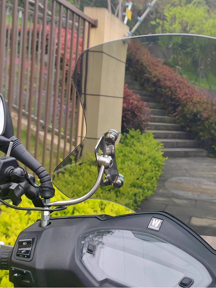 Suitable for Haojue Afr125 Windscreen, Scooter Front Windshield, Suzuki Uy125 Windshield Modification