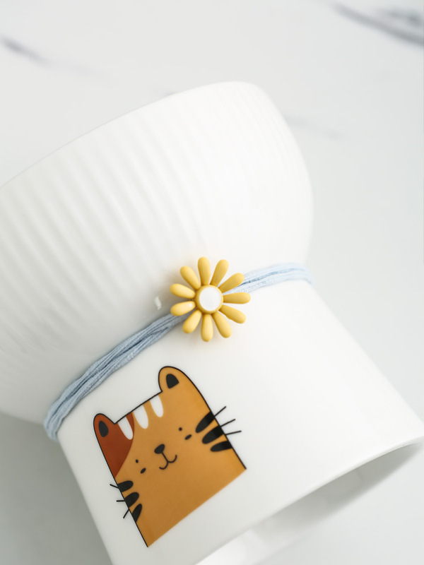 Strawberry Pumpkin Orange Bowl Cat Bowl Ceramic Feeding Pet Cat Snack Plate Cute Pet Healthy Diet Cute and Fun