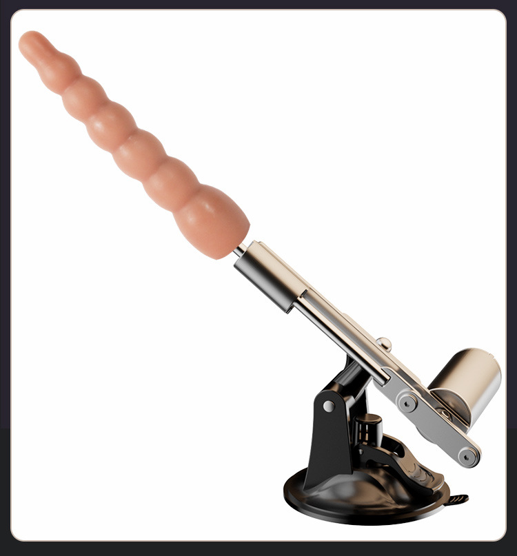 Automatic High-Speed Thrusting Device with Soft Flesh Dildo Attachment, Black ABS — detail image 37