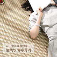 菠萝圈地垫日式纯色仿剑麻防潮耐磨脚垫客厅茶几地毯卧室简约地垫