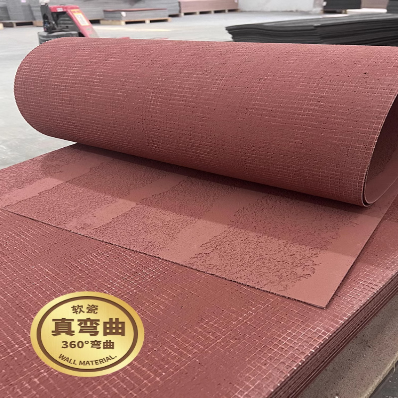Azulejo blando curvable interior tablero de decoración de pizarra de piedra flexible pared exterior tablero de tierra apisonada patrón de tela de piedra ladrillo cultural de piedra