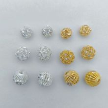 14K����ɫ��ʯ�U���� 10mm�A�黨��ɢ���ֹ�diyˮ����������