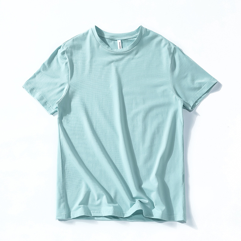 新款夏季休閑百搭棉短袖男T恤青少年圓領(lǐng)寬松多色薄款現(xiàn)貨上衣