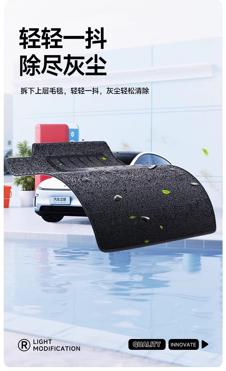 Suitable for the Updated Version of Model Y/Yl/3 Tesla, Full-Coverage Tpe Floor Mats, Official Website Tesla Accessories