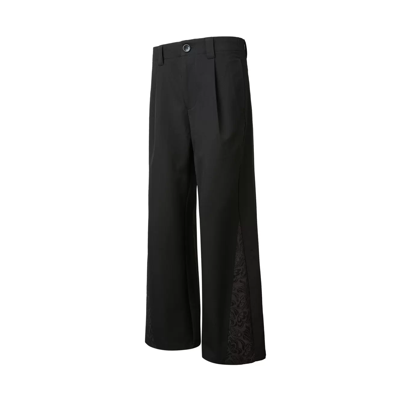 EME 暗纹雕花拼接西裤小众高级感vibe松弛感百搭宽松休闲裤长裤