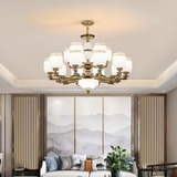 New Chinese Chandelier Living Room Main Light Atmospheric Dining Room Bedroom Modern Chinese Style Zhongshan Lamps Package 2023 New