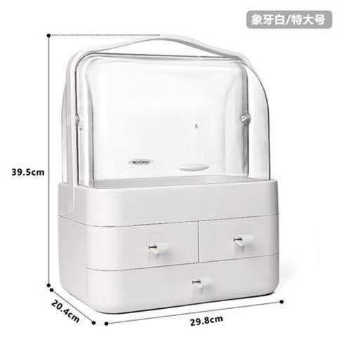 化粧品収納ボックスデスクトップドレッシングテーブル引き出しタイプ大容量防塵スキンケア製品口紅多層整理と収納|undefined