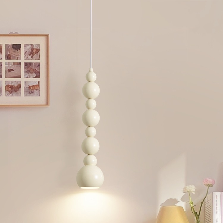 Cream style Creative Gourd bedside chandelier Bauhaus medianos-antiguo diseñador creativo Internet celebridad pequeña araña
