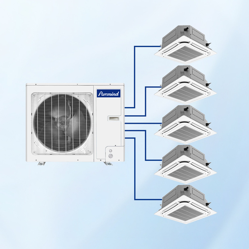 Combined air conditioning unit, multi-unit variable frequency single-cooling household air conditioner, split-type, for export, commercial, residential, and apartment use Combined air conditioning unit, multi-unit variable frequency single-cooling household air conditioner, split-type, for export, commercial, residential, and apartment use