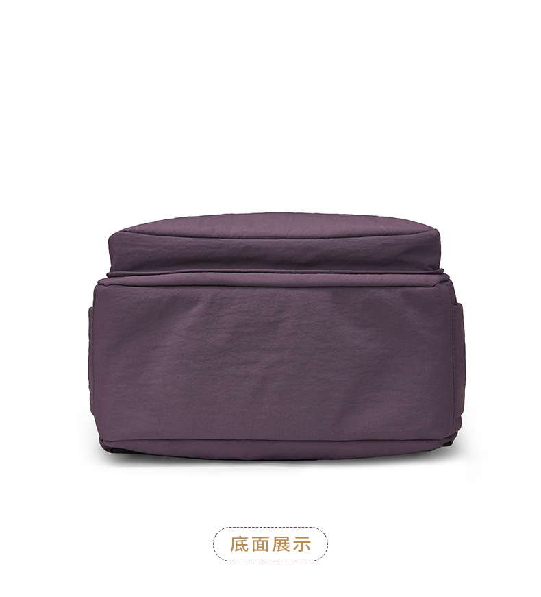 High-Quality Women's Backpack 2026 New Style Female Dual-Strap Backpack Casual Multi-Pocket Travel School Bag Simple Lightweight Nylon