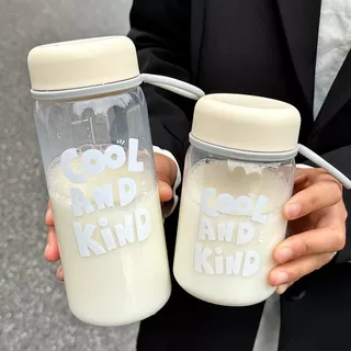 提环随手杯简约爆款塑料水杯学生高颜值ins杯子茶杯大容量带提环