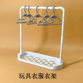 儿童玩具小孩过家家迷你配件仿真塑料洋娃娃衣服衣架