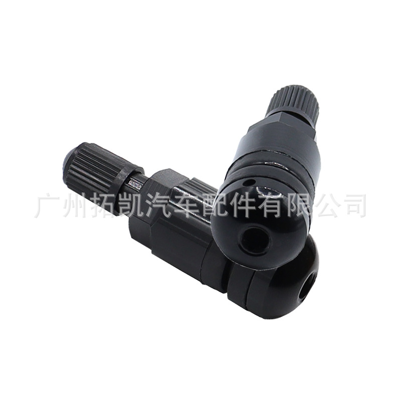 Adecuado para Audi VW negro válvula de válvula sensor de monitoreo de presión de los neumáticos sin cámara de aleación de aluminio accesorios de la boquilla de aire