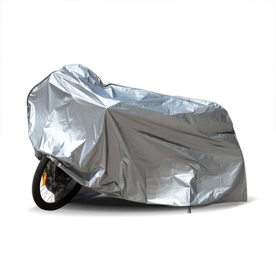 Electric Bike Cover, Dustproof Bicycle — Car clothing - silver-gray-pe-film-230130cm