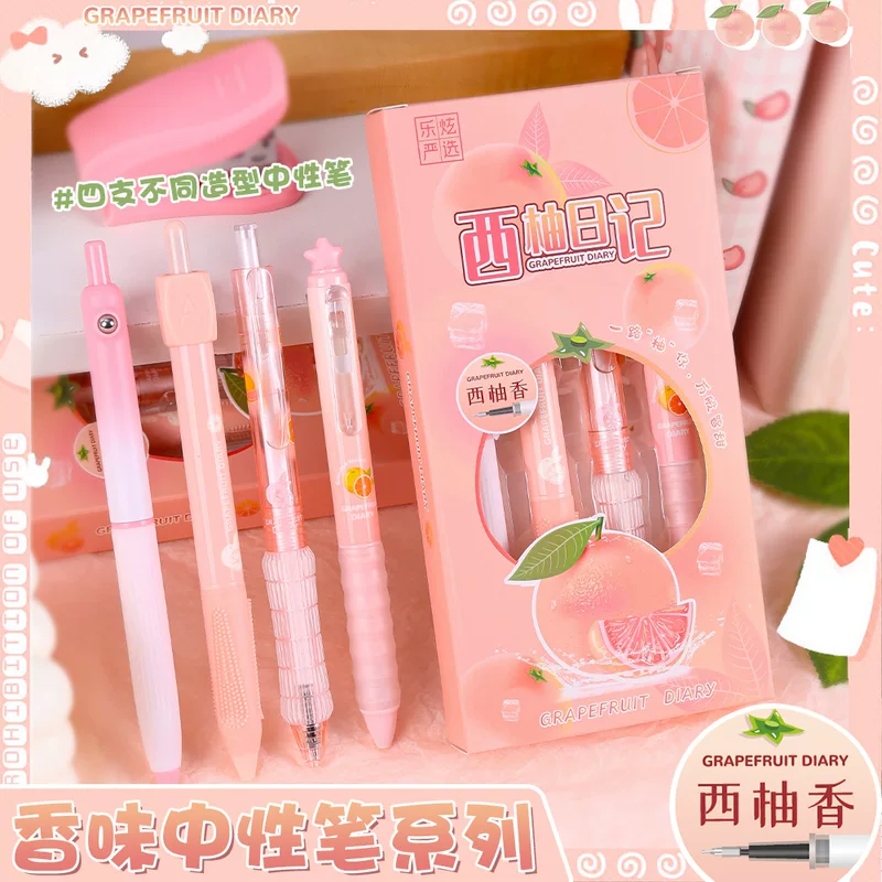 Cartoon black high quality rollerball pen for students