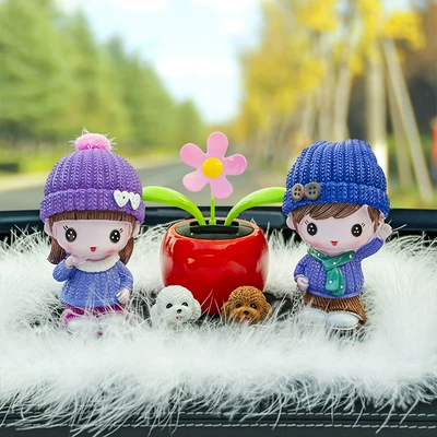 Car Decorations, Car Supplies, Car ornaments - scarf-couple-red-sun-flower-big-feather