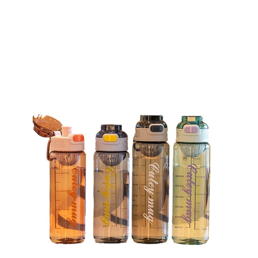 Shanghe bebida directa gran capacidad deportes taza de agua con cuerda de escala portátil hervidor compartimiento de té taza de plástico de alto valor de color