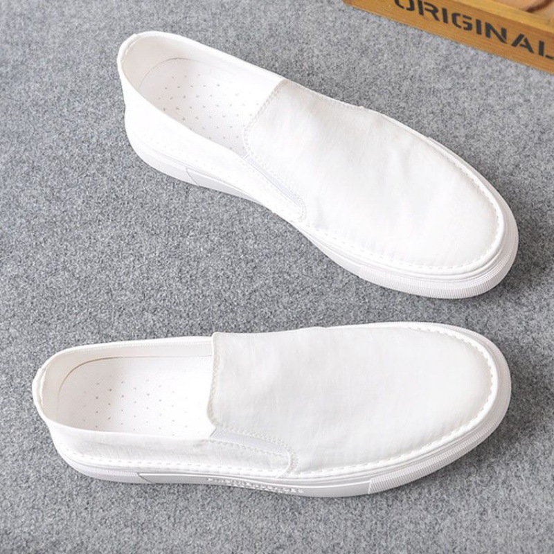 Black canvas shoes men's 2024 Summer new casual breathable s..