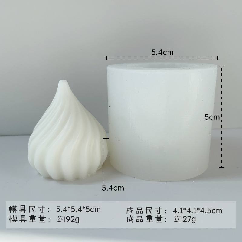 Creativo ciclón cebolla vela de silicona DIY jabón hecho a mano aromaterapia fragante piedra regalo molde