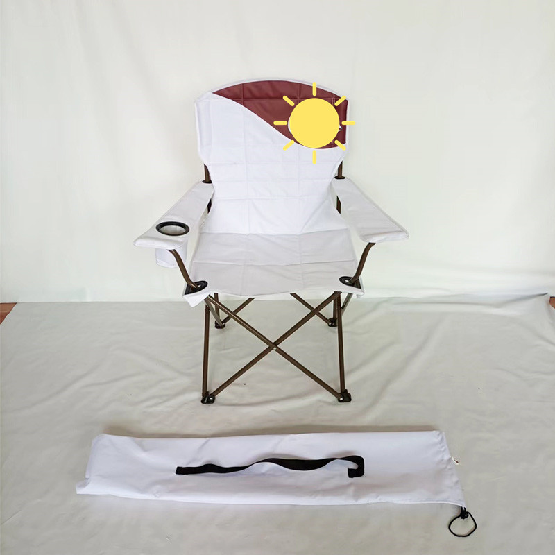 Yg-C060 High-End Lightweight Outdoor Cotton Camping Chair Cross-Border E-Commerce Exclusive High-Quality Beach Chair White