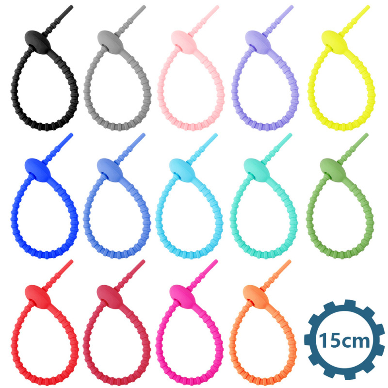 150mm color silicone cable tie earphone cable data cable storage finishing winder self-locking tie rope cable 150mm color silicone cable tie earphone cable data cable storage finishing winder self-locking tie rope cable