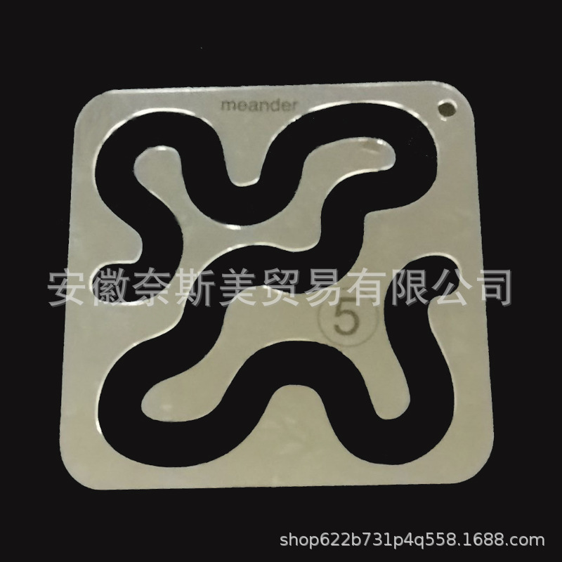 Plantilla de regla de costura acrílica DIY Plantilla de patchwork de kit de costura hueco de forma especial de 11 piezas